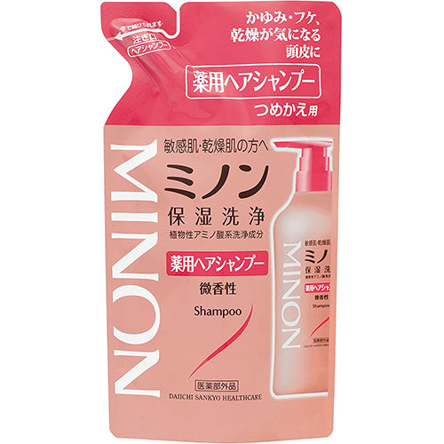 Minon Medicated Hair Shampoo - 380ml - Refill - Harajuku Culture Japan - Japanease Products Store Beauty and Stationery