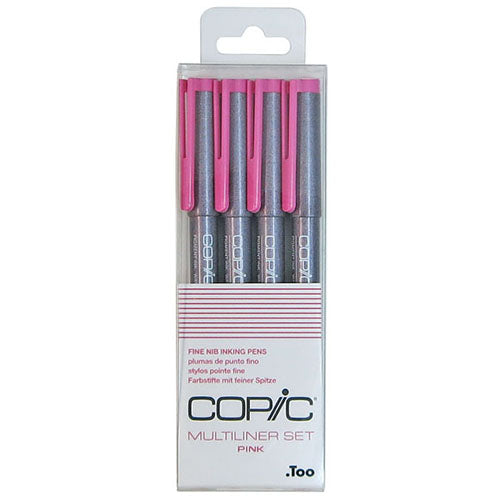 Copic Multiliner Pink Ink Marker -  (0.05/0.1/0.3/0.5) - Harajuku Culture Japan - Japanease Products Store Beauty and Stationery