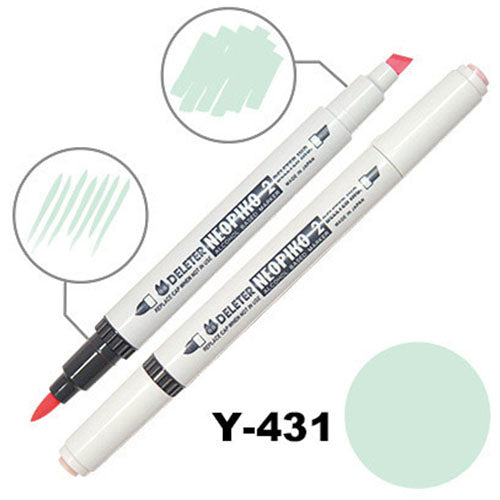Deleter Alcohol Marker Neopiko 2 - Y-431 Melon - Harajuku Culture Japan - Japanease Products Store Beauty and Stationery