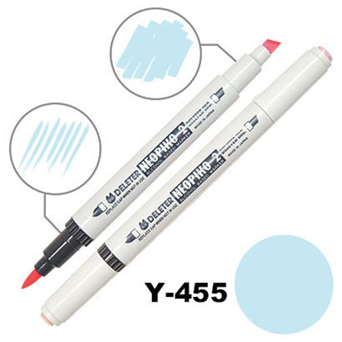 Deleter Alcohol Marker Neopiko 2 - Y-455 Aqua - Harajuku Culture Japan - Japanease Products Store Beauty and Stationery