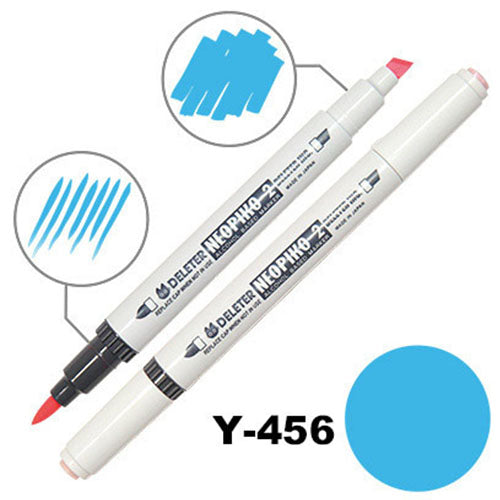 Deleter Alcohol Marker Neopiko 2 - Y-456 Med Blue - Harajuku Culture Japan - Japanease Products Store Beauty and Stationery