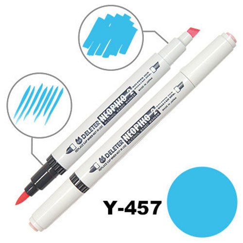 Deleter Alcohol Marker Neopiko 2 - Y-457 Sky Blue - Harajuku Culture Japan - Japanease Products Store Beauty and Stationery