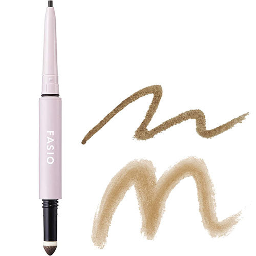 Kose Fasio Pencil & Powder Eyebrow 0.4g - Light Brown - Harajuku Culture Japan - Japanease Products Store Beauty and Stationery