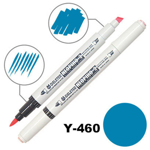 Deleter Alcohol Marker Neopiko 2 - Y-460 Peacock Green - Harajuku Culture Japan - Japanease Products Store Beauty and Stationery