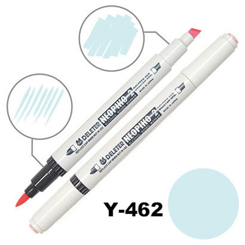Deleter Alcohol Marker Neopiko 2 - Y-462 Light Aqua - Harajuku Culture Japan - Japanease Products Store Beauty and Stationery