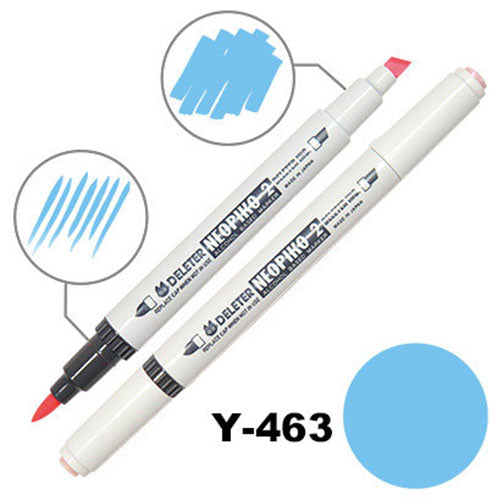 Deleter Alcohol Marker Neopiko 2 - Y-463 Antique Blue - Harajuku Culture Japan - Japanease Products Store Beauty and Stationery