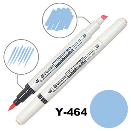 Deleter Alcohol Marker Neopiko 2 - Y-464 Steel Blue - Harajuku Culture Japan - Japanease Products Store Beauty and Stationery