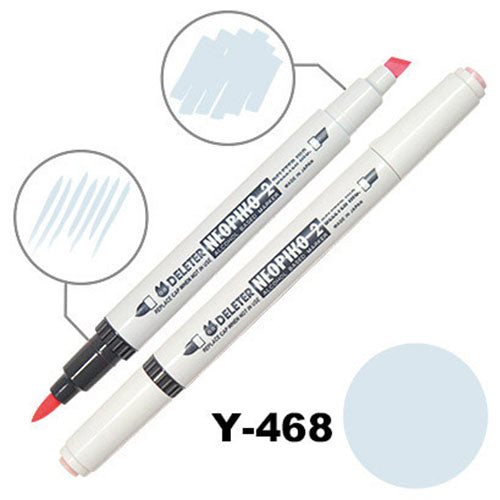 Deleter Alcohol Marker Neopiko 2 - Y-468 Pastel Blue - Harajuku Culture Japan - Japanease Products Store Beauty and Stationery