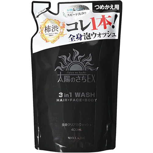 Sun Sachi EX Whole Body Clear Foam Wash Refill - 400ml - Harajuku Culture Japan - Japanease Products Store Beauty and Stationery