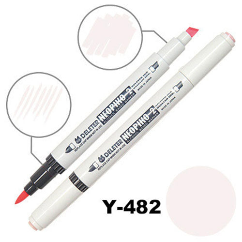 Deleter Alcohol Marker Neopiko 2 - Y-482 Pale Mauve - Harajuku Culture Japan - Japanease Products Store Beauty and Stationery
