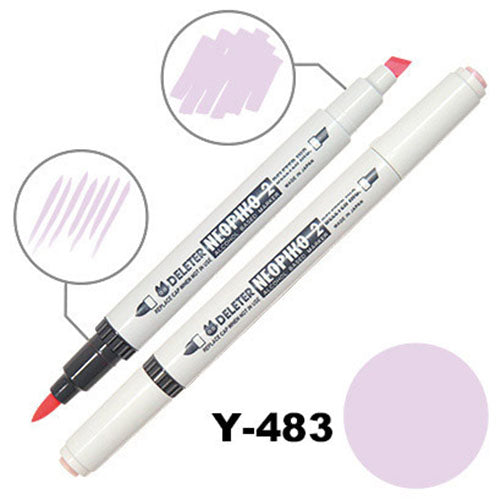 Deleter Alcohol Marker Neopiko 2 - Y-483 Pale lilac - Harajuku Culture Japan - Japanease Products Store Beauty and Stationery