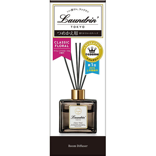 Laundrin Room Diffuser 80ml Refill - Classic Floral - Harajuku Culture Japan - Japanease Products Store Beauty and Stationery