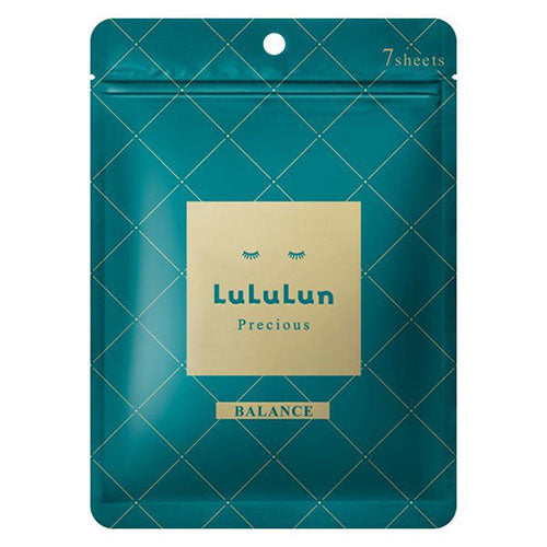 Lululun Precious Face Mask 7pcs Aging Care - Green - Skin maintenance type - Harajuku Culture Japan - Japanease Products Store Beauty and Stationery