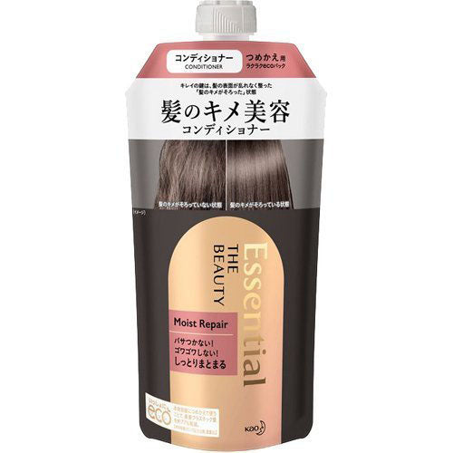 Kao Essential The Beauty Moist Repair Conditioner - Refill - 340ml - Harajuku Culture Japan - Japanease Products Store Beauty and Stationery