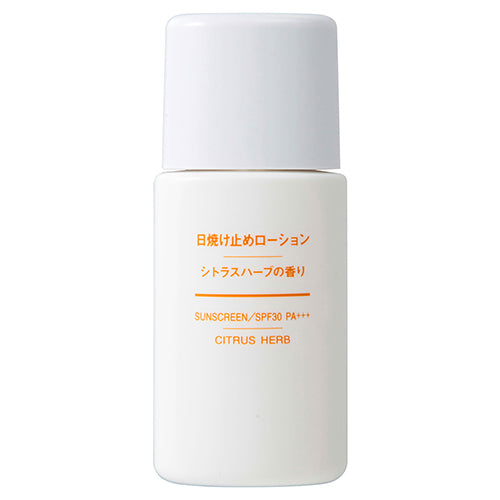 Muji Sun Screen Lotion SPF30/PA+++ - 30ml - Citrus Herb - Harajuku Culture Japan - Japanease Products Store Beauty and Stationery
