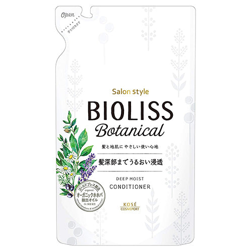 Kose Bioliss Botanical Conditioner 340 ml Deep Moist - Refill - Harajuku Culture Japan - Japanease Products Store Beauty and Stationery