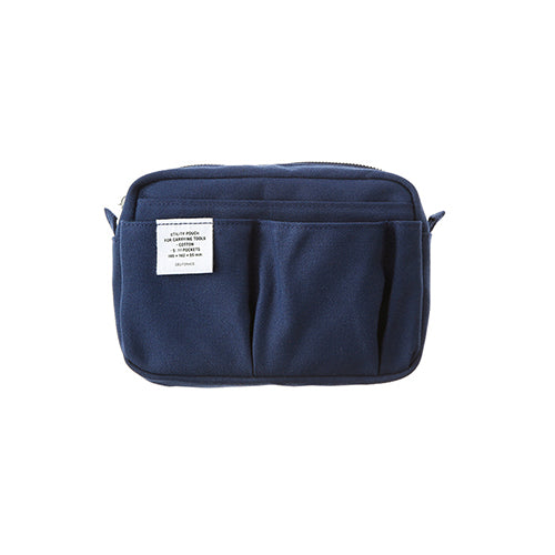 Delfonics Stationery Inner Carrying Case Bag In Bag S - Dark Blue - Harajuku Culture Japan - Japanease Products Store Beauty and Stationery