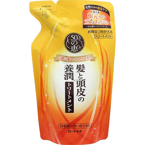 50 Megumi Rohto Hair & Scalp Youjun Hair Treatment 330ml - Refill - Harajuku Culture Japan - Japanease Products Store Beauty and Stationery