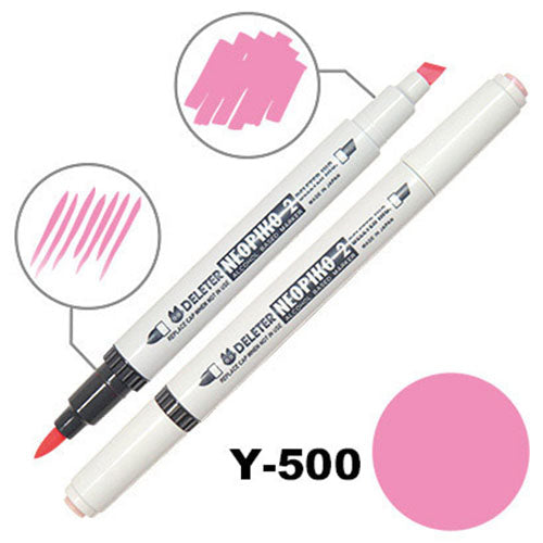 Deleter Alcohol Marker Neopiko 2 - Y-500 Cherry Pink - Harajuku Culture Japan - Japanease Products Store Beauty and Stationery
