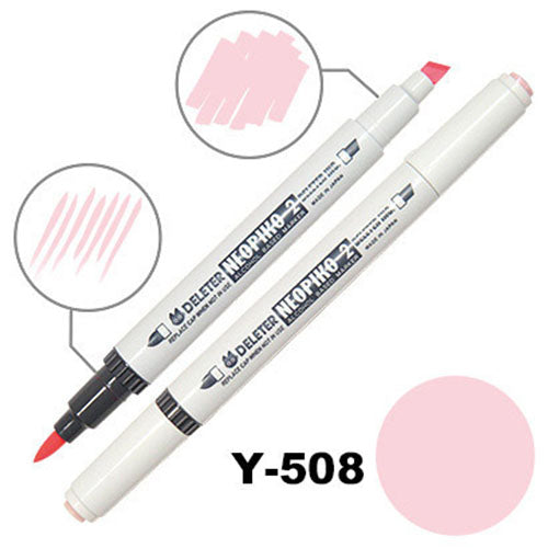 Deleter Alcohol Marker Neopiko 2 - Y-508 Peach - Harajuku Culture Japan - Japanease Products Store Beauty and Stationery