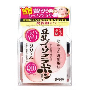 Sana Nameraka Honpo Soy Milk Isoflavone Q10 Face Cream - 50g - Harajuku Culture Japan - Japanease Products Store Beauty and Stationery