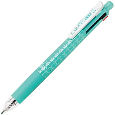 Zebra Sarasa Multi 0.5 4 Color Multi Gel Ballpoint Pen 0.5mm + Mechanical Pencil 0.5mm - Harajuku Culture Japan - Japanease Products Store Beauty and Stationery