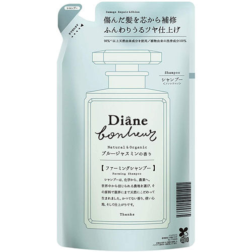 Moist Diane Bonheur Shampoo 400ml - Blue Jasmine - Refill - Harajuku Culture Japan - Japanease Products Store Beauty and Stationery
