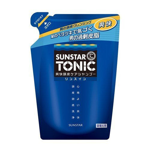 Sunstar Tonic Scalp Rinse in Shampoo - 340ml - Refill - Harajuku Culture Japan - Japanease Products Store Beauty and Stationery