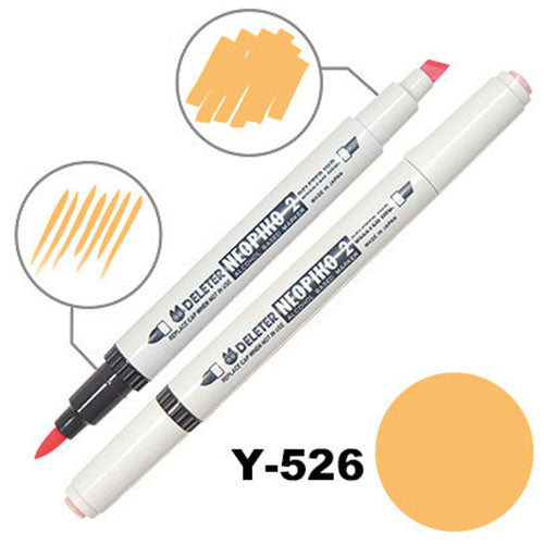 Deleter Alcohol Marker Neopiko 2 - Y-526 Pumpkin - Harajuku Culture Japan - Japanease Products Store Beauty and Stationery