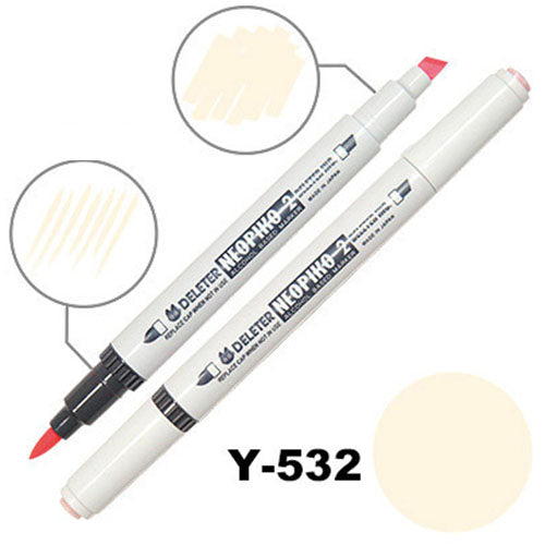 Deleter Alcohol Marker Neopiko 2 - Y-532 Bream - Harajuku Culture Japan - Japanease Products Store Beauty and Stationery