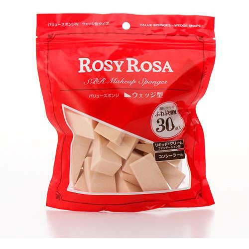 Rosy Rosa Value Sponge N - Wedge Type - 30P - Harajuku Culture Japan - Japanease Products Store Beauty and Stationery