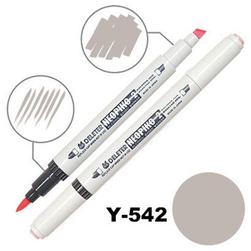 Deleter Alcohol Marker Neopiko 2 - Y-542 Sand - Harajuku Culture Japan - Japanease Products Store Beauty and Stationery