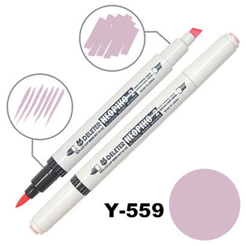 Deleter Alcohol Marker Neopiko 2 - Y-559 Rose Gray - Harajuku Culture Japan - Japanease Products Store Beauty and Stationery