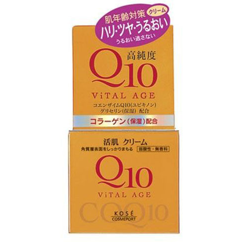 Kose Vital Age Q10 Facial Cream - 40g - Harajuku Culture Japan - Japanease Products Store Beauty and Stationery