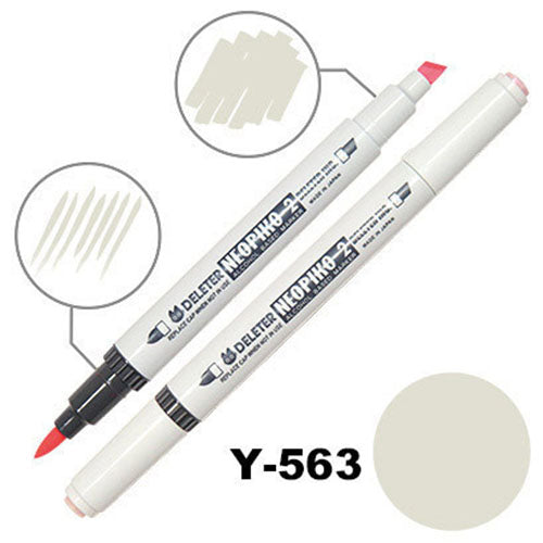 Deleter Alcohol Marker Neopiko 2 - Y-563 Neutral 3 - Harajuku Culture Japan - Japanease Products Store Beauty and Stationery