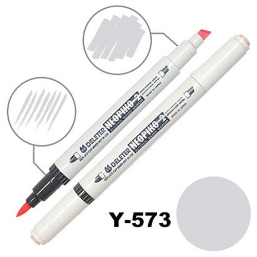 Deleter Alcohol Marker Neopiko 2 - Y-573 Cool Gray 3 - Harajuku Culture Japan - Japanease Products Store Beauty and Stationery