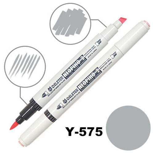 Deleter Alcohol Marker Neopiko 2 - Y-575 Cool Gray 5 - Harajuku Culture Japan - Japanease Products Store Beauty and Stationery