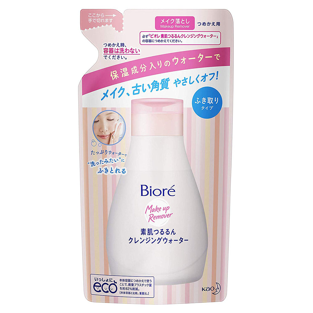 Biore Makeup Remover Suhada Tsururun Cleansing Water - 290ml - Refill - Harajuku Culture Japan - Japanease Products Store Beauty and Stationery
