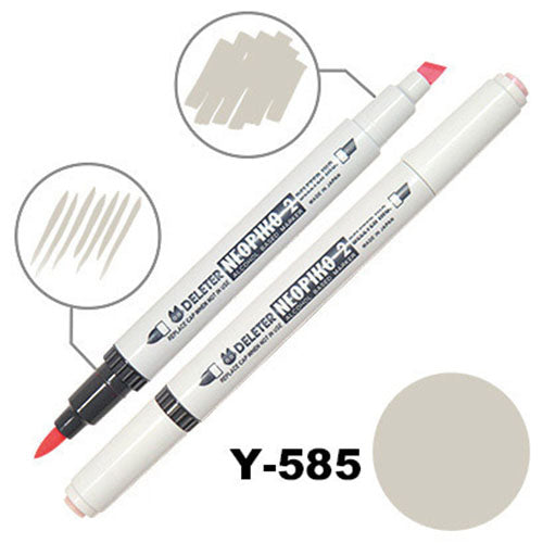Deleter Alcohol Marker Neopiko 2 - Y-585 Warm Gray 5 - Harajuku Culture Japan - Japanease Products Store Beauty and Stationery