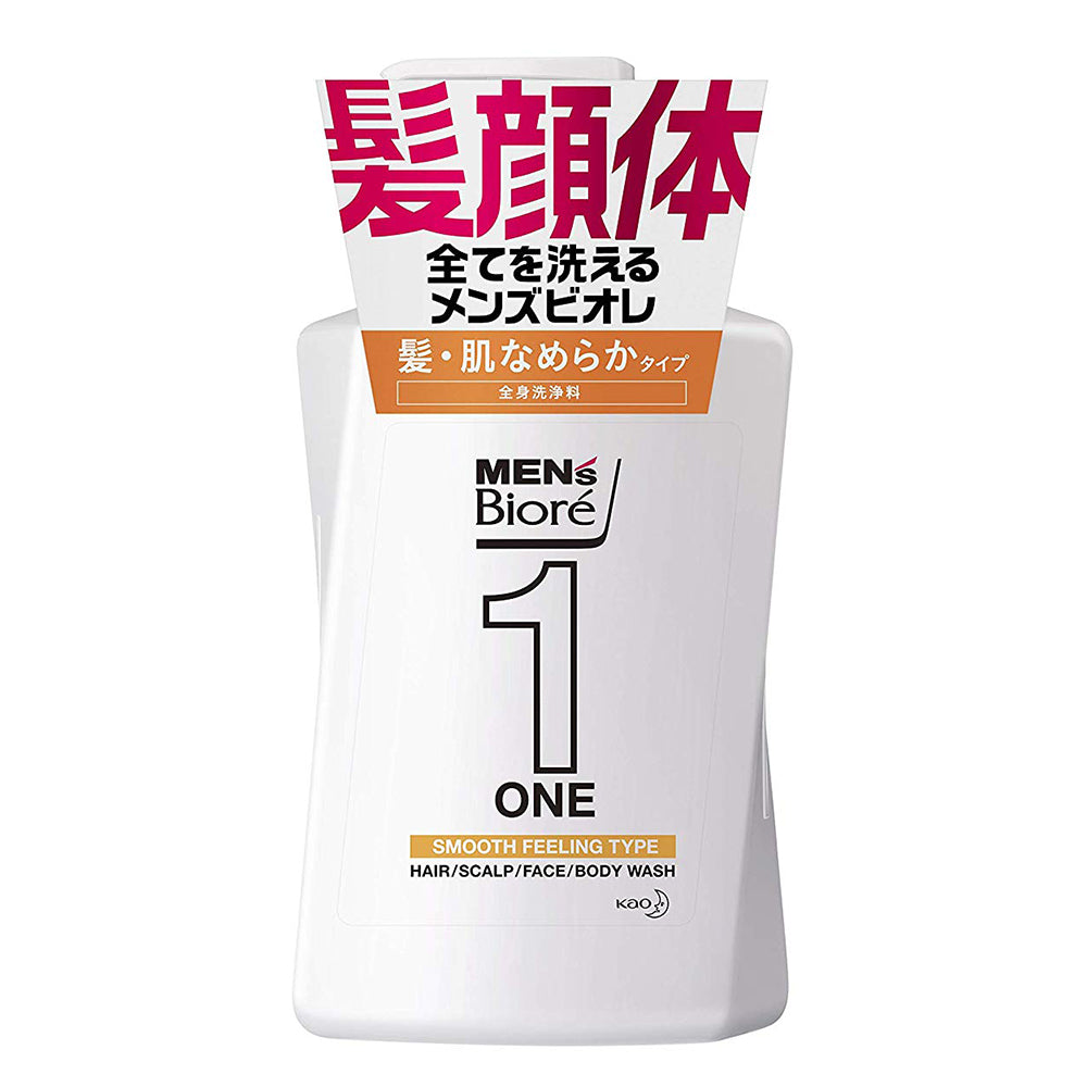 Biore Mens ONE All in One Whole Body Wash - 480ml - Floral Savon - Harajuku Culture Japan - Japanease Products Store Beauty and Stationery