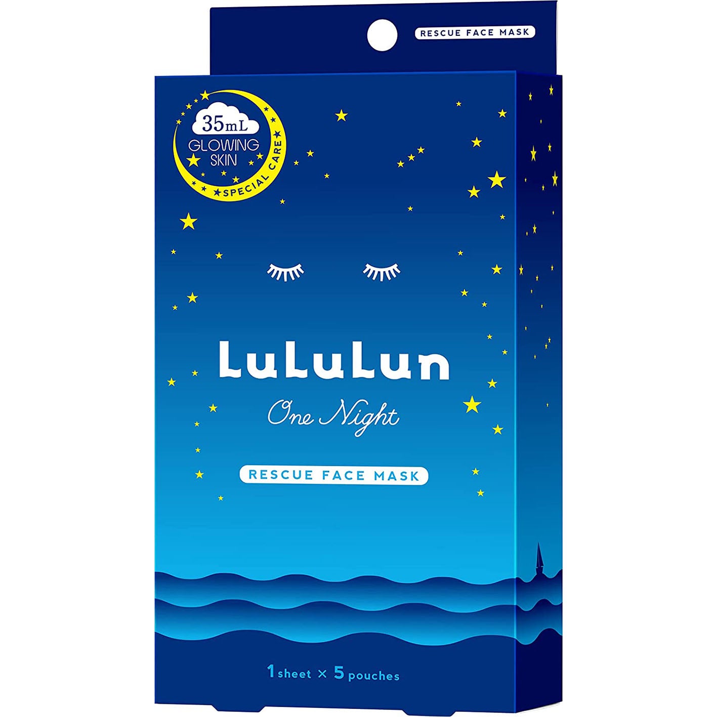 Lululun One Night Rescue Clarity Face Mask 5psc - Harajuku Culture Japan - Japanease Products Store Beauty and Stationery