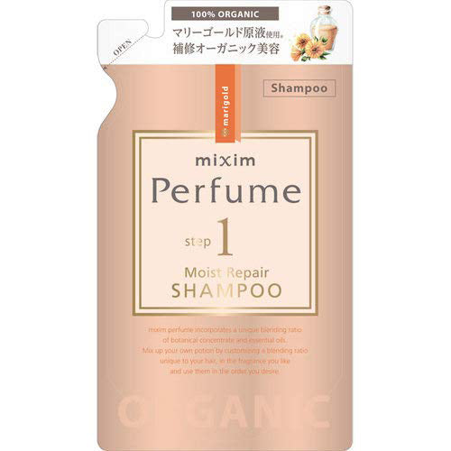 Mixim Potion Purfume Ceramide Oil Step1Moist Peapair Hair Shampoo Pump 350ml - Marigold Chamomile Essential Oil Scent - Refill - Harajuku Culture Japan - Japanease Products Store Beauty and Stationery