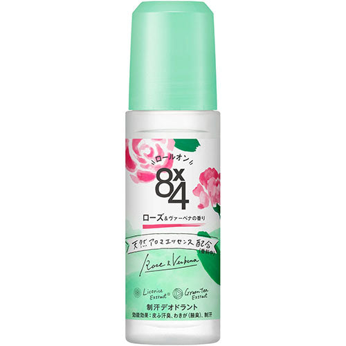 Eight Four Deodorant Roll-On 45ml - Rose & Verbena Scent - Harajuku Culture Japan - Japanease Products Store Beauty and Stationery