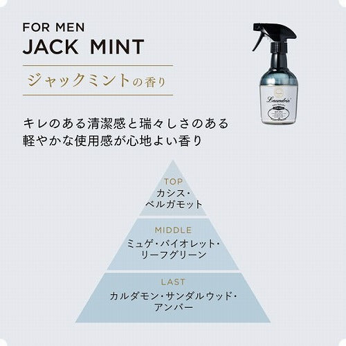 Laundrin Fabric Mist For Men Deodorant Spray 320ml - Jack Mint Refill - Harajuku Culture Japan - Japanease Products Store Beauty and Stationery