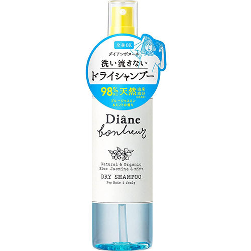 Moist Diane Bonheur Dry Shampoo 120ml - Blue Jasmine And Mint - Harajuku Culture Japan - Japanease Products Store Beauty and Stationery