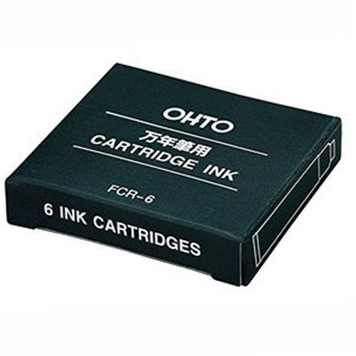 Ohto Fountain Pen Cartridge Ink Box in 6pcs - Harajuku Culture Japan - Japanease Products Store Beauty and Stationery