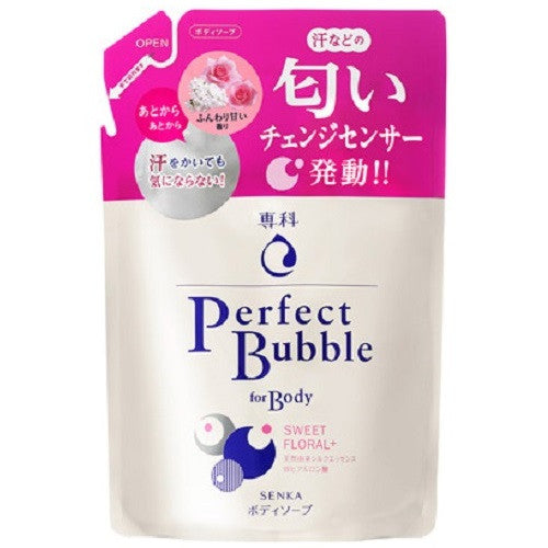 Shiseido Senka Perfect Bubble For Body Sweet Floral N  350ml  Refill - Harajuku Culture Japan - Japanease Products Store Beauty and Stationery