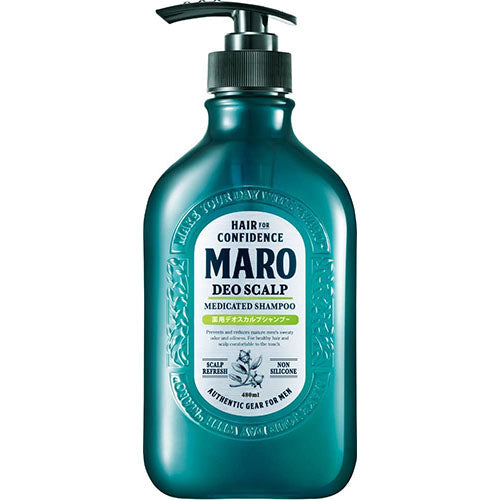 Maro Medicated Deo Scalp Shampoo - Green Mint - Harajuku Culture Japan - Japanease Products Store Beauty and Stationery