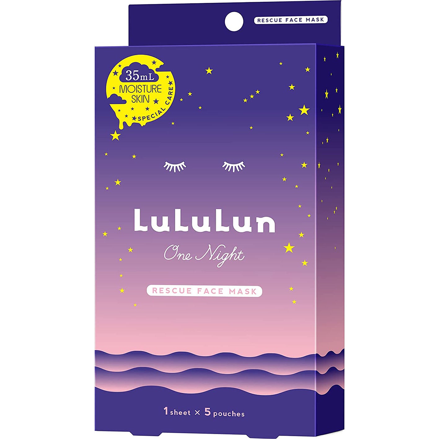 Lululun One Night Rescue Moisturizing Face Mask 5psc - Harajuku Culture Japan - Japanease Products Store Beauty and Stationery