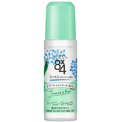 Eight Four Deodorant Roll-On 45ml - Jasmine & Pear Scent - Harajuku Culture Japan - Japanease Products Store Beauty and Stationery